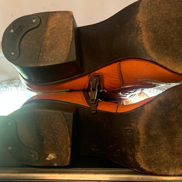 Gianni Barbato Womens Leather Side Zip Western Boots - Picture 14 of 16